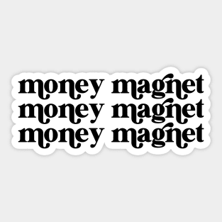 money magnet Sticker